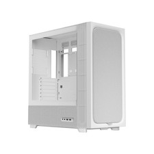TRYX FLOVA ATX PC Case White Breathable Fabric-Crafted with Cross-Flow Fan