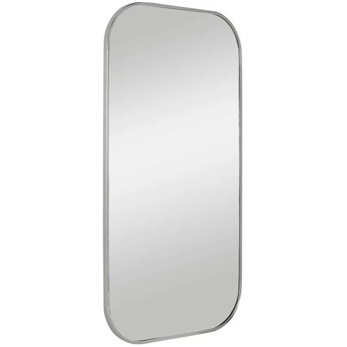 Uttermost Taft 41" x 21" Polished Nickel  Rectangular Wall Mirror - Picture 4 of 6