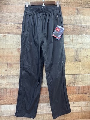 Helly Hansen Pants Small Regular Dubliner Black Tech Waterproof 30 Inseam