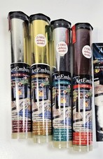 Artemboss Metal Sheets Copper Brass Aluminum Pewter Light Medium Foil LOT OF 4