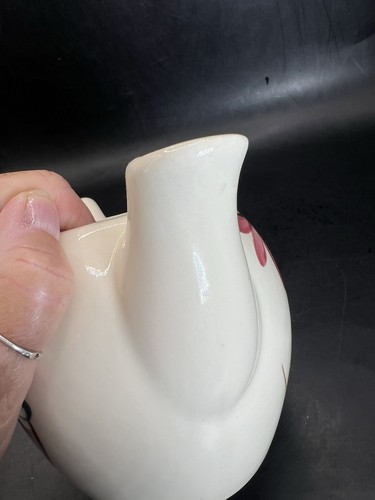 Vintage PURINTON POTTERY Ivy Red Blossom TEAPOT & LID - Picture 13 of 19
