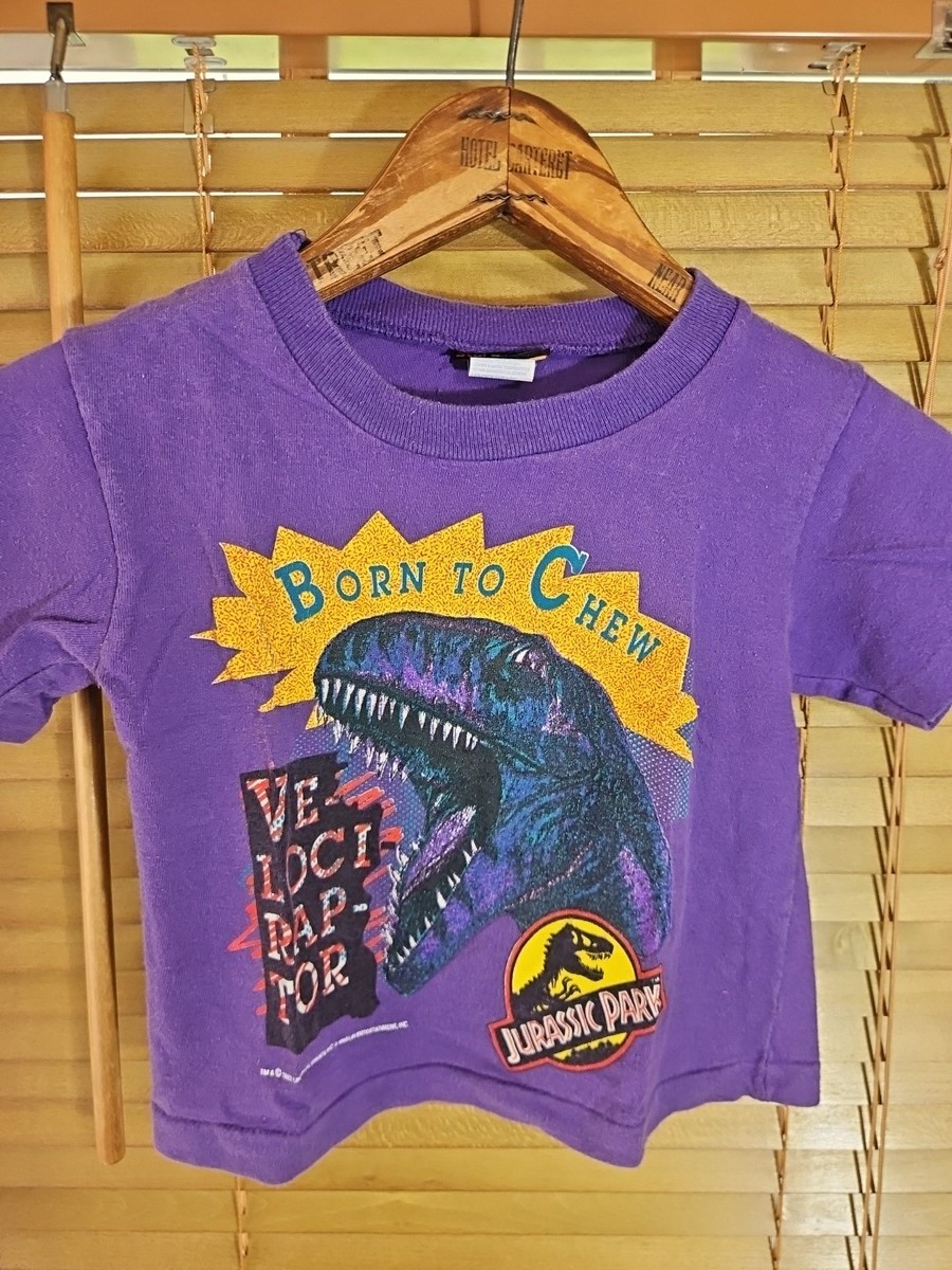 Vintage 90s 1992 Jurassic Park Movie Promo Kids Youth Toddler Tee