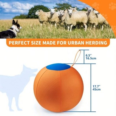 Durable Inflatable Herding Ball for Boredom Relief 18 Inch Interactive Dog Toy