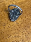 Southwest Signed Turquoise Sterling Silver Ring Size 6 & Cuff Rare 28.3 Grams — photo 4
