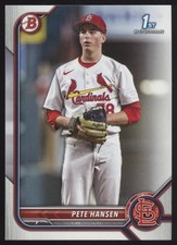 2022 Bowman Draft #BD-128 Pete Hansen  St. Louis Cardinals