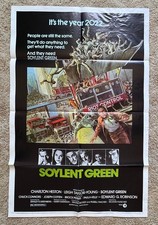 Soylent Green 1973 Movie Poster 27x41 Charlton Heston Edward G Robinson
