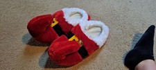   Cozy Santa Elf Slippers   Size M US 7-8   Holiday Cheer for Your Feet 
