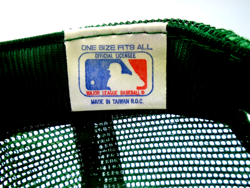 VINTAGE MLB OAKLAND A's ATHLETICS U.I.I. CAPPELLO BERRETTO MESH TRUCKER SNAPBACK NUOVO - Foto 7 di 9