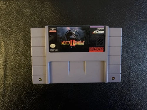 Nintendo Mortal Kombat II Super Nintendo SNES Game Cartridge CLEANED AND TESTED