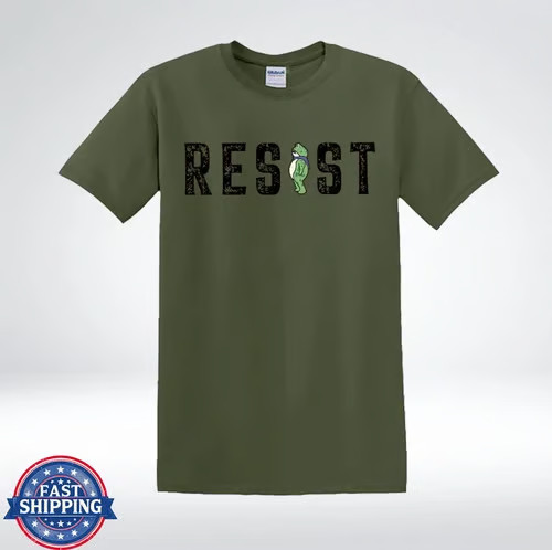 Resist Movement Protest Graphic Frog Political Humor T-Shirt