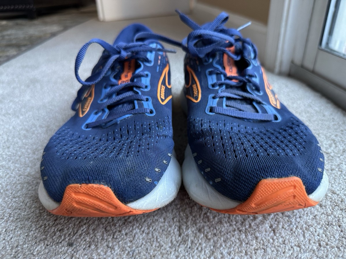 Brooks Glycerin GTS 20 Mens 10 2E Shoes Blue Orange Running  display picture 2