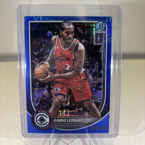 2025 Bowman Mega Box Basketball Blue Mojo Refractor Kawhi Leonard #BCV-118
