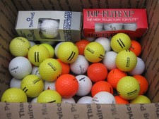 Lot of 50 mixed, used, good condition, golf balls - a few new in box.