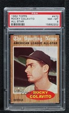 1962 Topps All-Star Rocky Colavito #472 PSA 8 a5h
