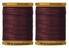 2 PCS Gutermann Natural Cotton Thread Solids 876 Yards Mauve Sewing Crafts