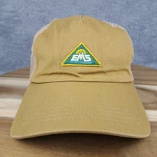 Eastern Mountain Sports Hat Cap Snap Back Brown EMS Mesh Trucker Outdoors Mens