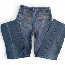 Vintage Jordache Jeans Womens 28x29 High Rise Blue Denim USA Straight Leg 80s