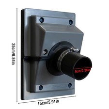 Gray 6cm AC Pipe Wall Flange Cover for HVAC Line Set Protection