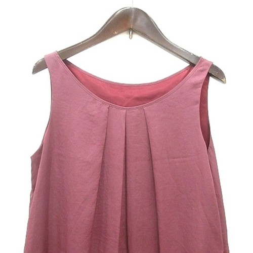 Comsime COMME CA ISM Dress Mini Sleeveless F Magenta Burgundy Red MN Used 9fef95 - Picture 3 of 5