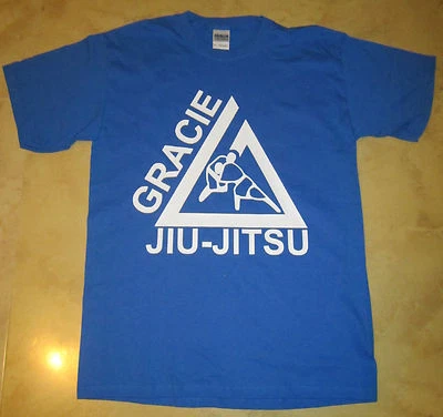 GILDAN GRACIE MMA FIGHTER Jiu Jitsu PRIDE FC FIGHTING CHAMPIONSHIP T shirt Martial arts