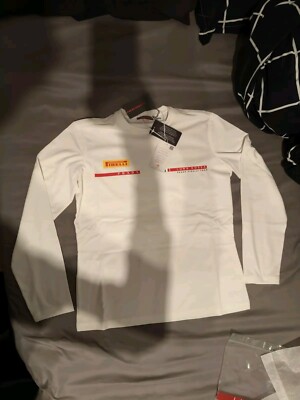 prada luna rossa women's long sleeve white T shirt | eBay