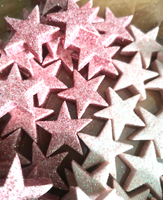 108 X Sterne 3 Cm Glitzer Dekosterne Rosa Rose Weihnachtsdeko Weihnachtsstern