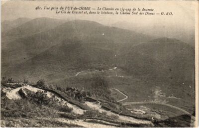 AK Le Col de Ceyssat Le Chemin en zick-zack de la descente FRANKREICH (1303258)