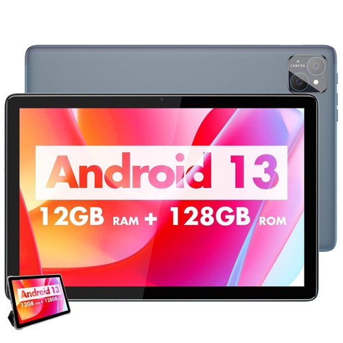 Android Tablet 10 inch,Android 13 4G Phone Tablets,12GB(6+6GB Expand) RAM 128...