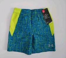 WITH TAGS Under Armour Heatgear LOOSE Signature Swim Short Sz.4 Black Lining