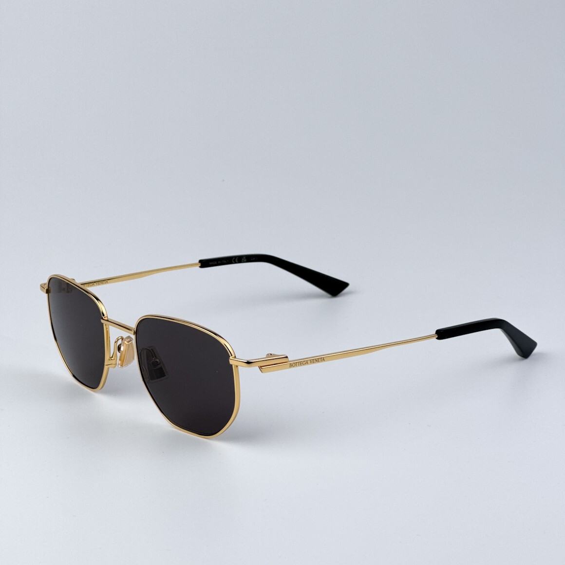 Bottega Veneta Women Sunglasses Gold Grey Split Panthos