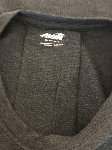 AVIA PERFORMANCE CHARCOAL GRAY Long Sleeve Waffle Knit Tee Sz XS - Picture 8 of 10