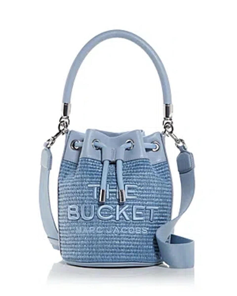 Beautiful! MARC JACOBS The Woven Bucket Bag Pale Blue | eBay