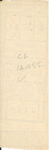 LONDON TRANSPORT LONG GIBSON BUS TICKET M/C 5247 1955 CLAY HALL ROUTE 60 REF919 - Bild 2 von 2