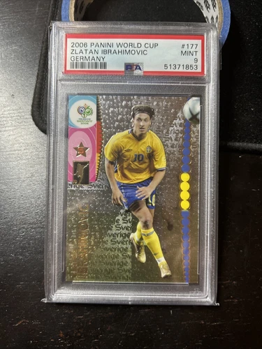 Zlatan Ibrahimovic 2006 Panini World Cup Germany #177 PSA 9 Mint Sweden AF