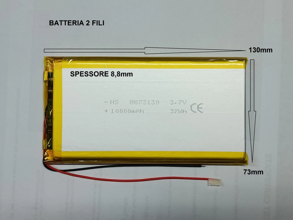 batterie a LiPo 3.7 v per varie mha ricaricabili arduino elettronico nuove  - Immagine 3 di 3