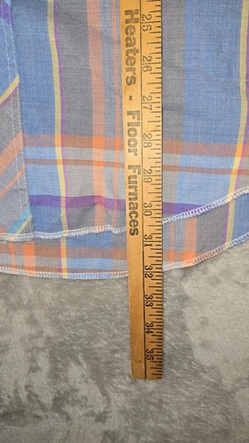 Wrangler Pearl Snap Shirt Men's X Long Tails Cowboy Western Made In USA Plaid XL - Picture 10 of 15