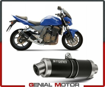 Auspuff Storm by Mivv Schalldampfer Gp Nero Stahl fur Kawasaki Z 750 2004 > 2006