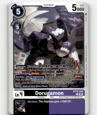 Digimon CCG Dorugamon - Beginning Observer