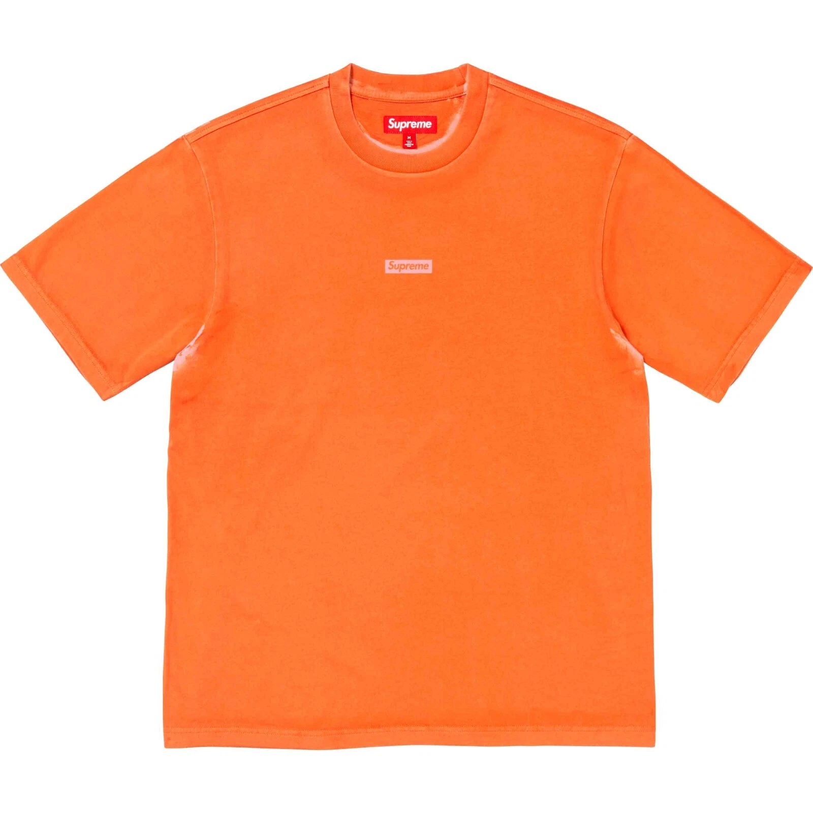 Tee shirt haut S/S Supreme Overprint petite boîte   Orange   Taille Medium   SS24 Neuf