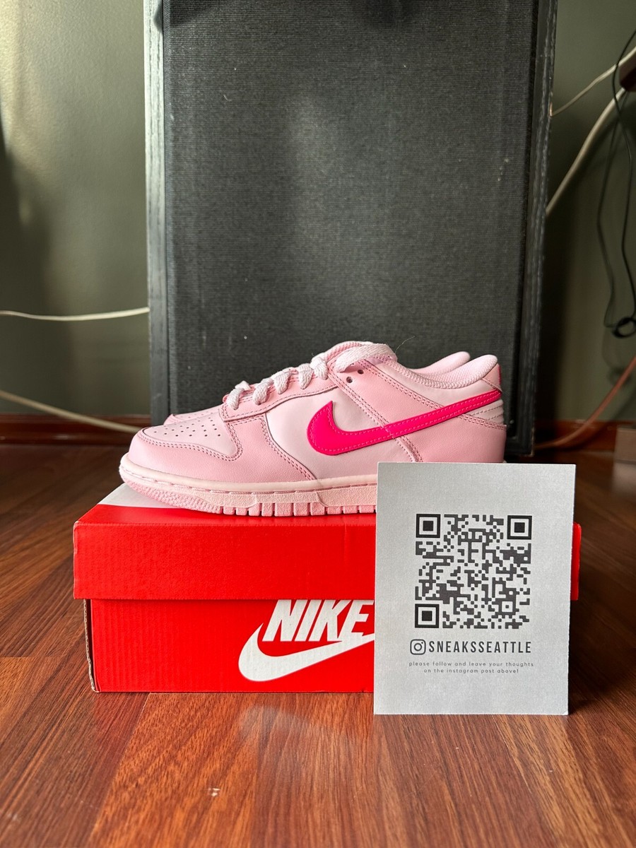 Nike Dunk Low Triple Pink (GS) Sizes 6Y/7.5W-7Y/8.5W DH9765-600