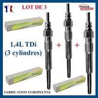 3 -Kerze VorwäRmung Seat Arosa 1,4 Tdi 75Ch VW Lupo 1,2 Tdi Polo 1,4L Tdi