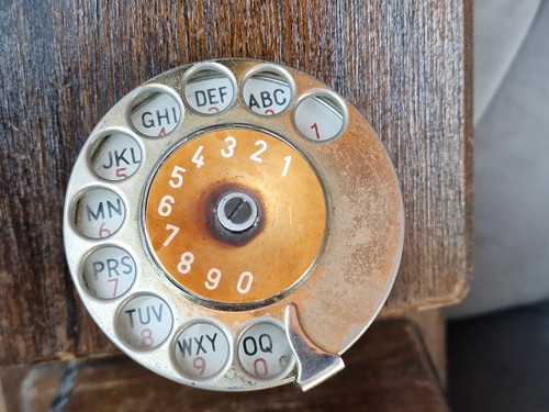 altes Wandtelefon antik Telefon mit Wählscheibe - Photo 12/22