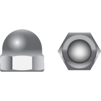 Seachoice SC1363 3/8-16 Cap Acor Nut Ss 50/Bg