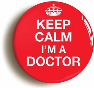 TRUST ME I'M A DOCTOR BADGE BUTTON PIN Size is 2inch/50mm diameter FANCY DRESS