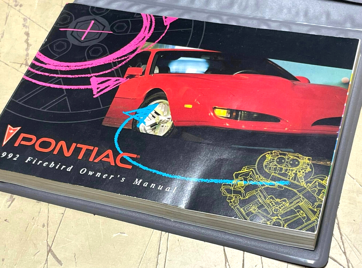 Vintage Original 1992 Pontiac Firebird Owner's Manual Warranty