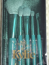 Kylie Cosmetics Wizard of Oz BRUSH SET 5 Emerald Green Brushes Case Wicked *RARE