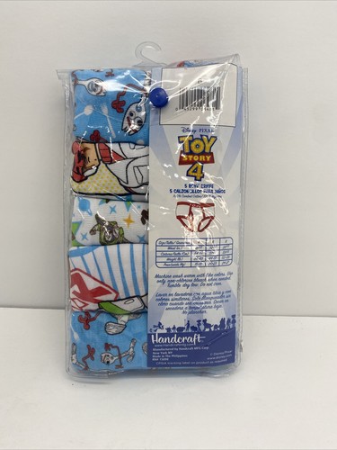 Disney PIXAR Toy Story 4 Boys' Cotton Briefs, Size 6 (5 Pack) - Picture 2 of 4