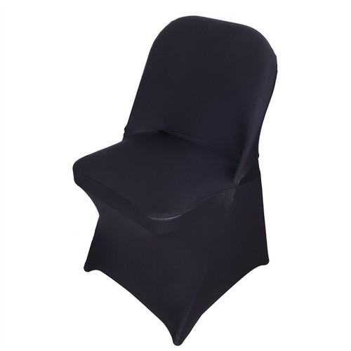 100 Pcs White Polyester Spandex Chair Covers Stretch Slipcover for Wedding Party - Picture 7 of 22