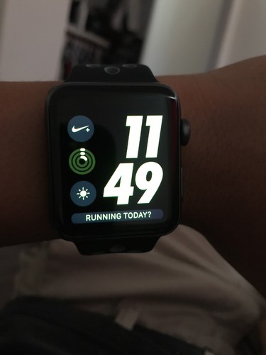 Apple Watch Nike+ 42mm Aluminum Case Black/Cool Gray Sport Band