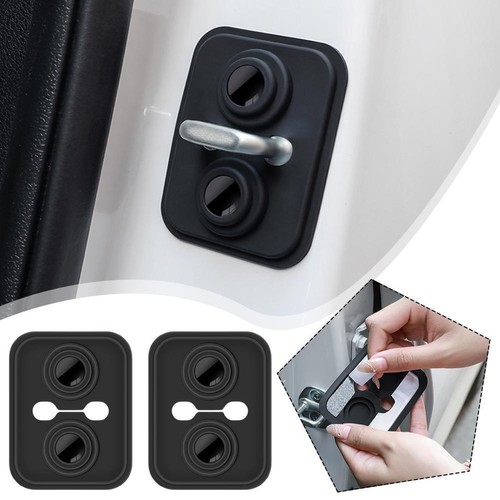 2/4 Pcs Car Door Lock Buckle Protective Cover Shock Cushion Silico Absorber X3G9 - Picture 3 of 18
